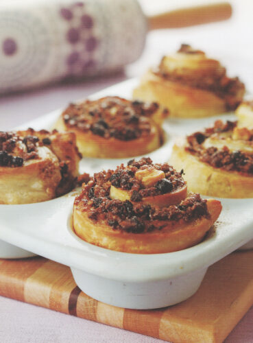 Put a twist on the traditional  cupcake with cinnamon, walnuts